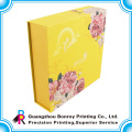 Custom Yellow Cardboard Luxury Gift Moon Cake Box Packaging